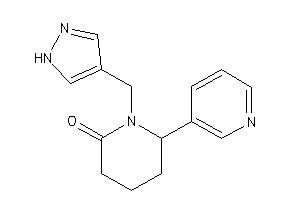 1-(1H-pyrazol-4-ylmethyl)-6-(3-pyridyl)-2-piperidone