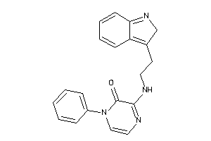 3-[2-(2H-indol-3-yl)ethylamino]-1-phenyl-pyrazin-2-one