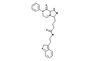 N-[2-(2H-indol-3-yl)ethyl]-4-(8-keto-7-phenyl-2,3,6,8a-tetrahydro-1H-[1,2,4]triazolo[4,3-a]pyrazin-4-ium-3-yl)butyramide