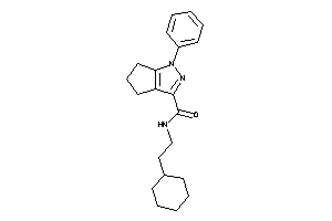 N-(2-cyclohexylethyl)-1-phenyl-5,6-dihydro-4H-cyclopenta[c]pyrazole-3-carboxamide