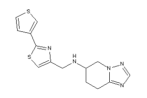 5,6,7,8-tetrahydro-[1,2,4]triazolo[1,5-a]pyridin-6-yl-[[2-(3-thienyl)thiazol-4-yl]methyl]amine