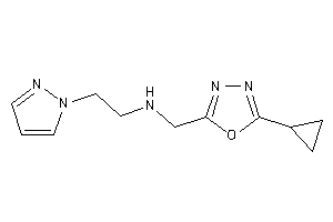 (5-cyclopropyl-1,3,4-oxadiazol-2-yl)methyl-(2-pyrazol-1-ylethyl)amine