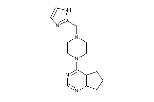 Image of 4-[4-(1H-imidazol-2-ylmethyl)piperazino]-6,7-dihydro-5H-cyclopenta[d]pyrimidine