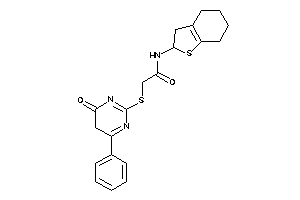 Image of N-(2,3,4,5,6,7-hexahydrobenzothiophen-2-yl)-2-[(4-keto-6-phenyl-5H-pyrimidin-2-yl)thio]acetamide