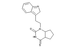 1-[2-(2H-indol-3-yl)ethyl]-4-thioxo-5,6,7,7a-tetrahydro-4aH-cyclopenta[d]pyrimidin-2-one