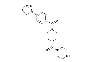 Piperazino-[1-[4-(2-pyrazolin-1-yl)benzoyl]-4-piperidyl]methanone