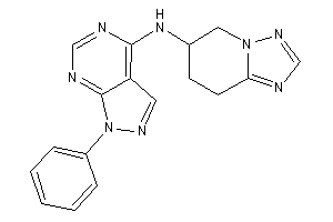 (1-phenylpyrazolo[3,4-d]pyrimidin-4-yl)-(5,6,7,8-tetrahydro-[1,2,4]triazolo[1,5-a]pyridin-6-yl)amine