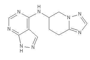 1H-pyrazolo[3,4-d]pyrimidin-4-yl(5,6,7,8-tetrahydro-[1,2,4]triazolo[1,5-a]pyridin-6-yl)amine