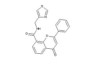 4-keto-2-phenyl-N-(thiazol-4-ylmethyl)chromene-8-carboxamide