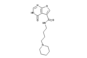 4-keto-N-(4-piperidinobutyl)-3H-furo[2,3-d]pyrimidine-5-carboxamide