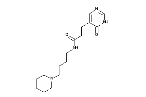 3-(6-keto-1H-pyrimidin-5-yl)-N-(4-piperidinobutyl)propionamide