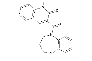 3-(3,4-dihydro-2H-1,5-benzothiazepine-5-carbonyl)carbostyril