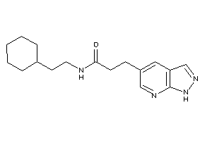 N-(2-cyclohexylethyl)-3-(1H-pyrazolo[3,4-b]pyridin-5-yl)propionamide