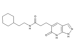 N-(2-cyclohexylethyl)-3-(6-keto-1,7-dihydropyrazolo[3,4-b]pyridin-5-yl)propionamide