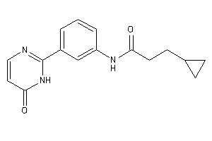 3-cyclopropyl-N-[3-(6-keto-1H-pyrimidin-2-yl)phenyl]propionamide