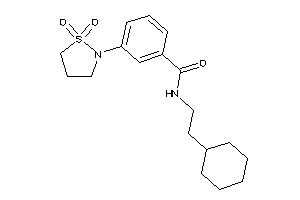 N-(2-cyclohexylethyl)-3-(1,1-diketo-1,2-thiazolidin-2-yl)benzamide