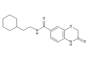 N-(2-cyclohexylethyl)-3-keto-4H-1,4-benzoxazine-7-carboxamide