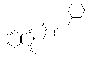 N-(2-cyclohexylethyl)-2-(1-keto-3-methylene-isoindolin-2-yl)acetamide