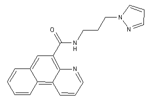 N-(3-pyrazol-1-ylpropyl)benzo[f]quinoline-5-carboxamide