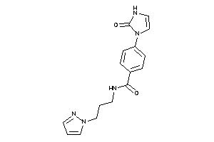 Image of 4-(2-keto-4-imidazolin-1-yl)-N-(3-pyrazol-1-ylpropyl)benzamide