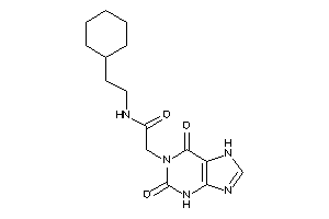 N-(2-cyclohexylethyl)-2-(2,6-diketo-3,7-dihydropurin-1-yl)acetamide