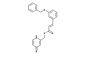 3-(3-benzoxyphenyl)acrylic Acid (4-keto-1H-pyridin-2-yl)methyl Ester