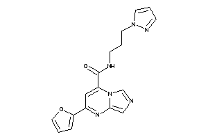 2-(2-furyl)-N-(3-pyrazol-1-ylpropyl)imidazo[1,5-a]pyrimidine-4-carboxamide