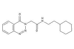 N-(2-cyclohexylethyl)-2-(4-keto-1,2,3-benzotriazin-3-yl)acetamide