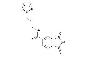 1,3-diketo-N-(3-pyrazol-1-ylpropyl)isoindoline-5-carboxamide