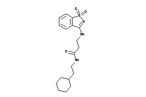 N-(2-cyclohexylethyl)-3-[(1,1-diketo-1,2-benzothiazol-3-yl)amino]propionamide