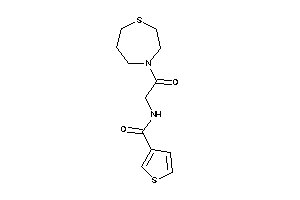 N-[2-keto-2-(1,4-thiazepan-4-yl)ethyl]thiophene-3-carboxamide