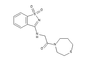 2-[(1,1-diketo-1,2-benzothiazol-3-yl)amino]-1-(1,4-thiazepan-4-yl)ethanone