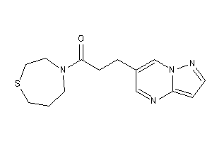 3-pyrazolo[1,5-a]pyrimidin-6-yl-1-(1,4-thiazepan-4-yl)propan-1-one