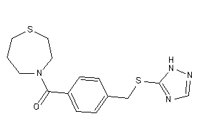 1,4-thiazepan-4-yl-[4-[(1H-1,2,4-triazol-5-ylthio)methyl]phenyl]methanone