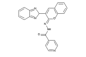 Image of N-[[3-(2H-benzimidazol-2-yl)chromen-2-ylidene]amino]isonicotinamide