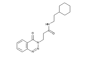 N-(2-cyclohexylethyl)-3-(4-keto-1,2,3-benzotriazin-3-yl)propionamide