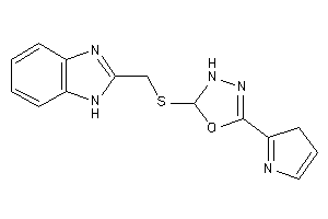 2-(1H-benzimidazol-2-ylmethylthio)-5-(3H-pyrrol-2-yl)-2,3-dihydro-1,3,4-oxadiazole