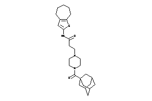 3-[4-(adamantane-1-carbonyl)piperazino]-N-(5,6,7,8-tetrahydro-4H-cyclohepta[b]thiophen-2-yl)propionamide