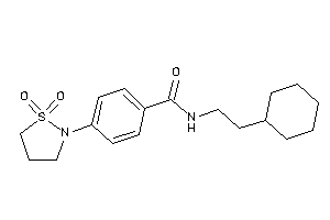 N-(2-cyclohexylethyl)-4-(1,1-diketo-1,2-thiazolidin-2-yl)benzamide