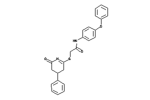 2-[(6-keto-4-phenyl-4,5-dihydro-3H-pyridin-2-yl)thio]-N-(4-phenoxyphenyl)acetamide