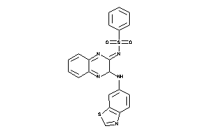 N-[3-(1,3-benzothiazol-6-ylamino)-3H-quinoxalin-2-ylidene]benzenesulfonamide