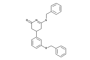 4-(3-benzoxyphenyl)-6-(benzylthio)-4,5-dihydro-3H-pyridin-2-one