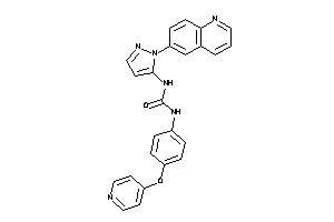 1-[4-(4-pyridyloxy)phenyl]-3-[2-(6-quinolyl)pyrazol-3-yl]urea