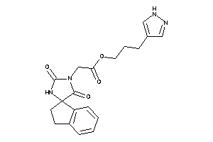 2-(2,5-diketospiro[imidazolidine-4,1'-indane]-1-yl)acetic Acid 3-(1H-pyrazol-4-yl)propyl Ester