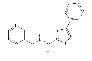 Image of 5-phenyl-N-(3-pyridylmethyl)-4H-pyrazole-3-carboxamide