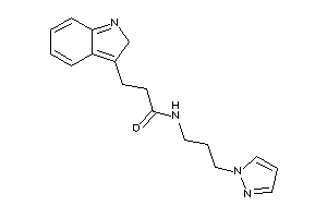 3-(2H-indol-3-yl)-N-(3-pyrazol-1-ylpropyl)propionamide