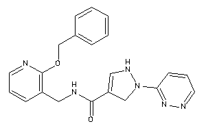 Image of N-[(2-benzoxy-3-pyridyl)methyl]-1-pyridazin-3-yl-3-pyrazoline-4-carboxamide