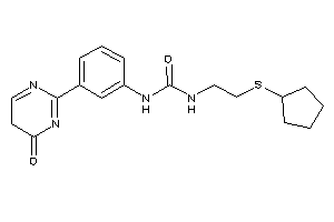 1-[2-(cyclopentylthio)ethyl]-3-[3-(4-keto-5H-pyrimidin-2-yl)phenyl]urea