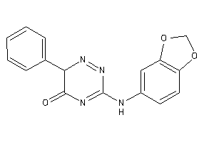 3-(1,3-benzodioxol-5-ylamino)-6-phenyl-6H-1,2,4-triazin-5-one