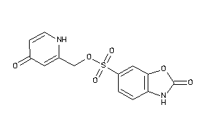 2-keto-3H-1,3-benzoxazole-6-sulfonic Acid (4-keto-1H-pyridin-2-yl)methyl Ester